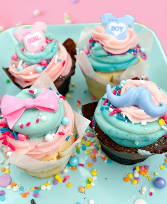 ⭐ 1 DZ GENDER REVEAL CUPCAKES