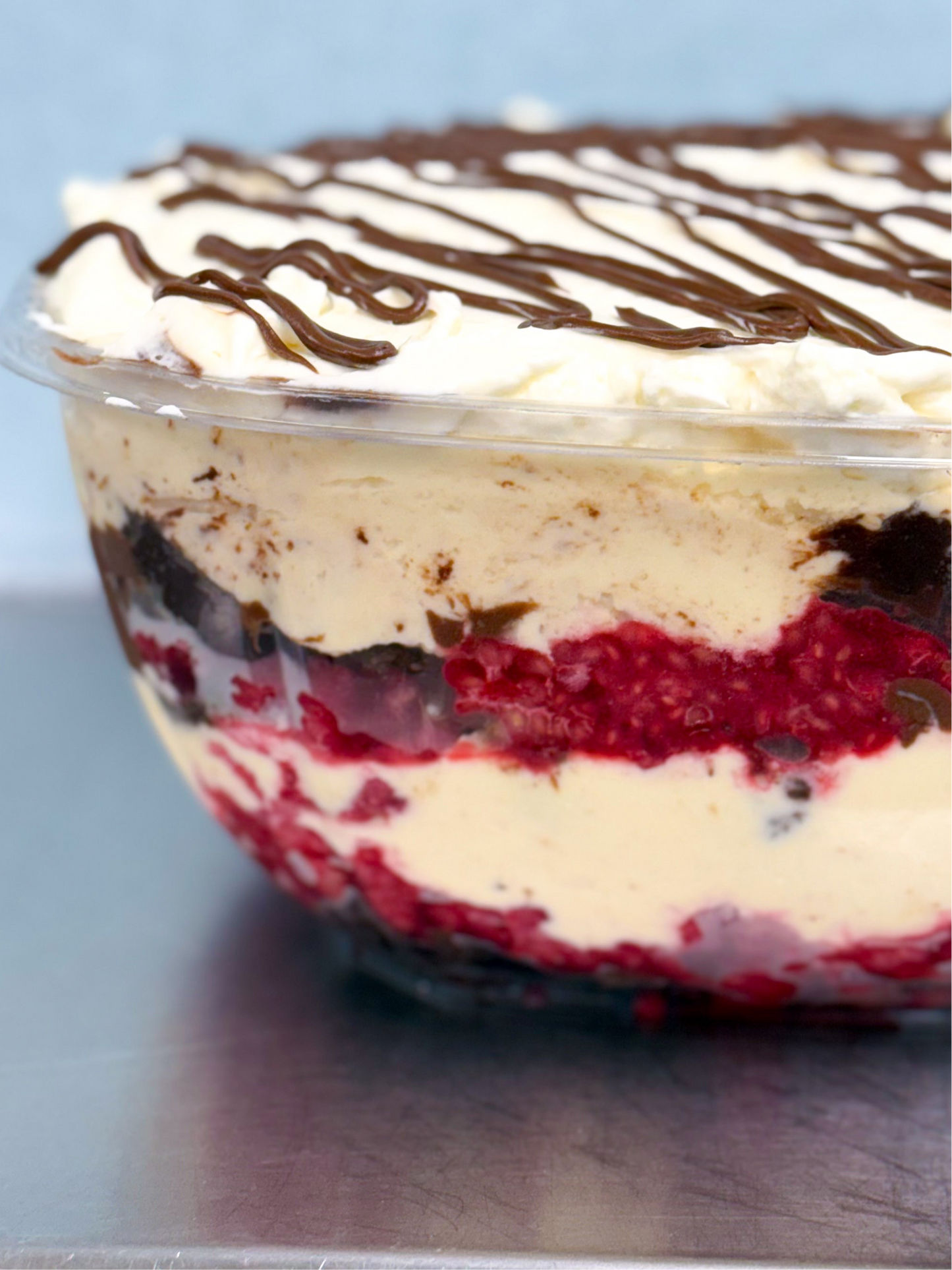 🔴CATERING: RASPBERRY NUTELLA CHEESECAKE TRIFLE