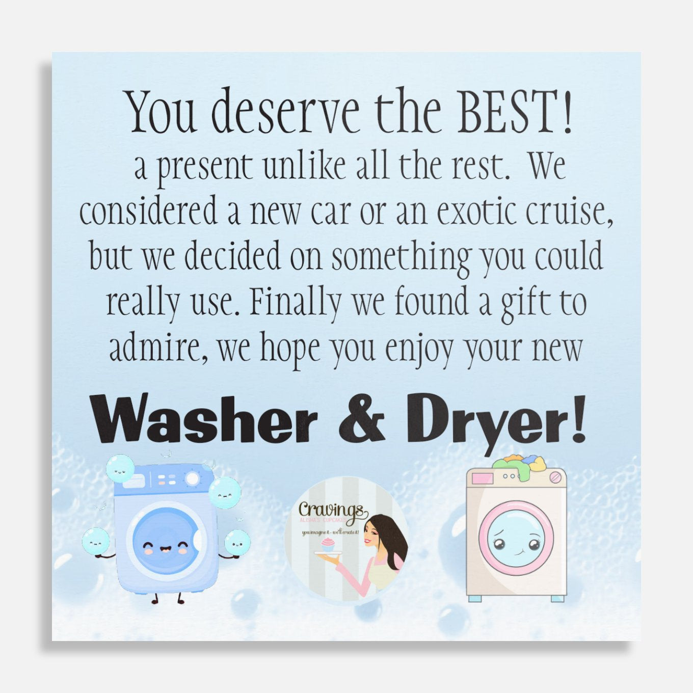 Washer & Dryer Gift Set