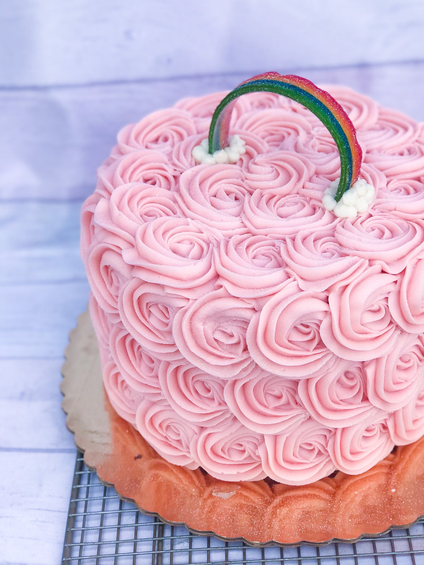 PINK FUNFETTI RAINBOW CAKE