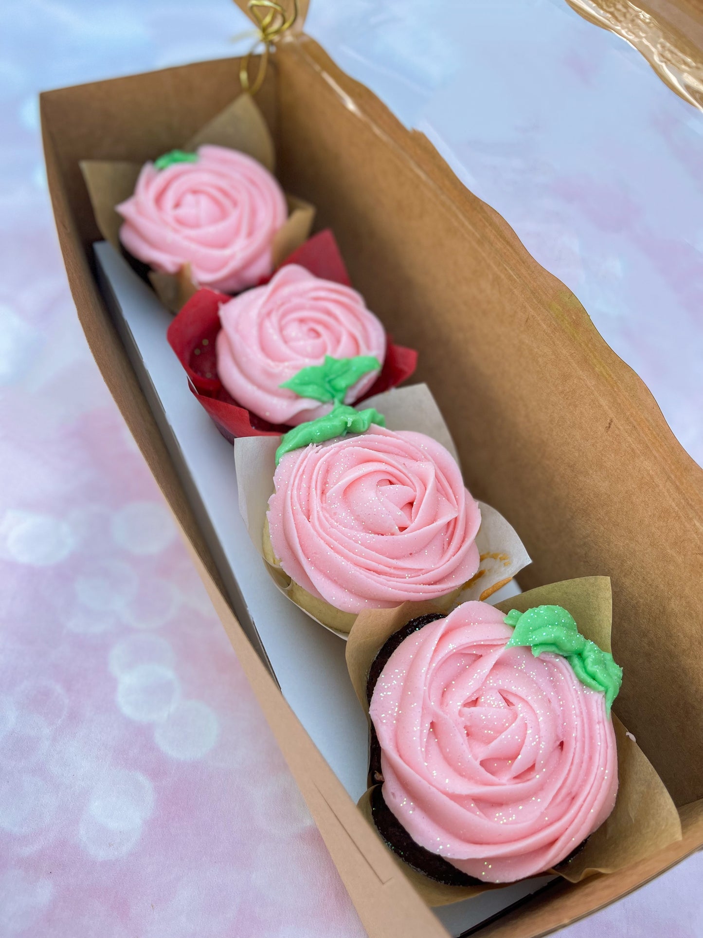 CUPCAKE ROSES•GIFT WRAPPED⚠️FUTURE DATE PICK-UP⚠️