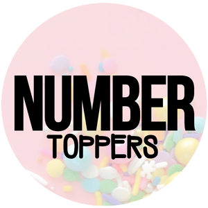 GOLD Number toppers