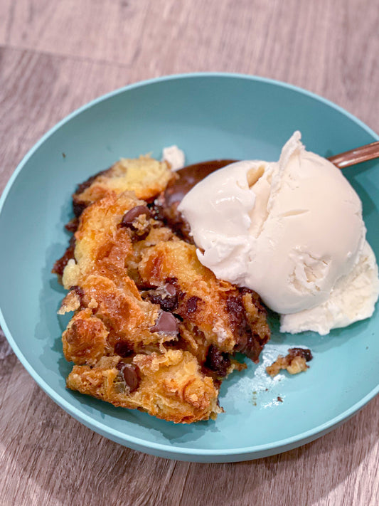 ORANGE CROISSANT BREAD PUDDING