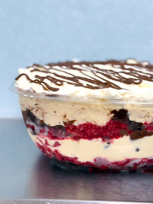 🔴CATERING: RASPBERRY NUTELLA CHEESECAKE TRIFLE