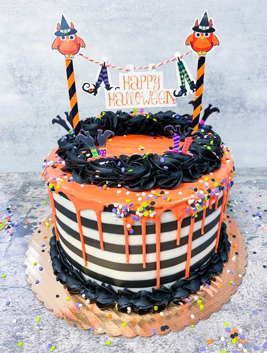 HALLOWEEN STRIPE CAKE