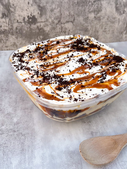 🔴CATERING: CARAMEL BROWNIE CHEESECAKE TRIFLE