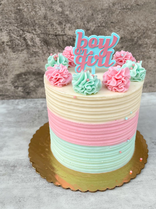 GENDER REVEAL CAKE