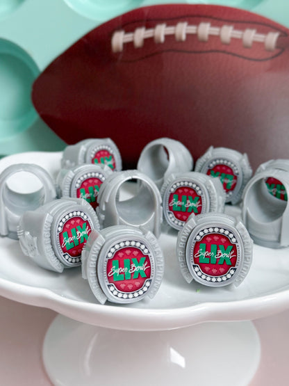 🚨75% OFF‼️NFL Super Bowl LIX RINGS (12 pk)