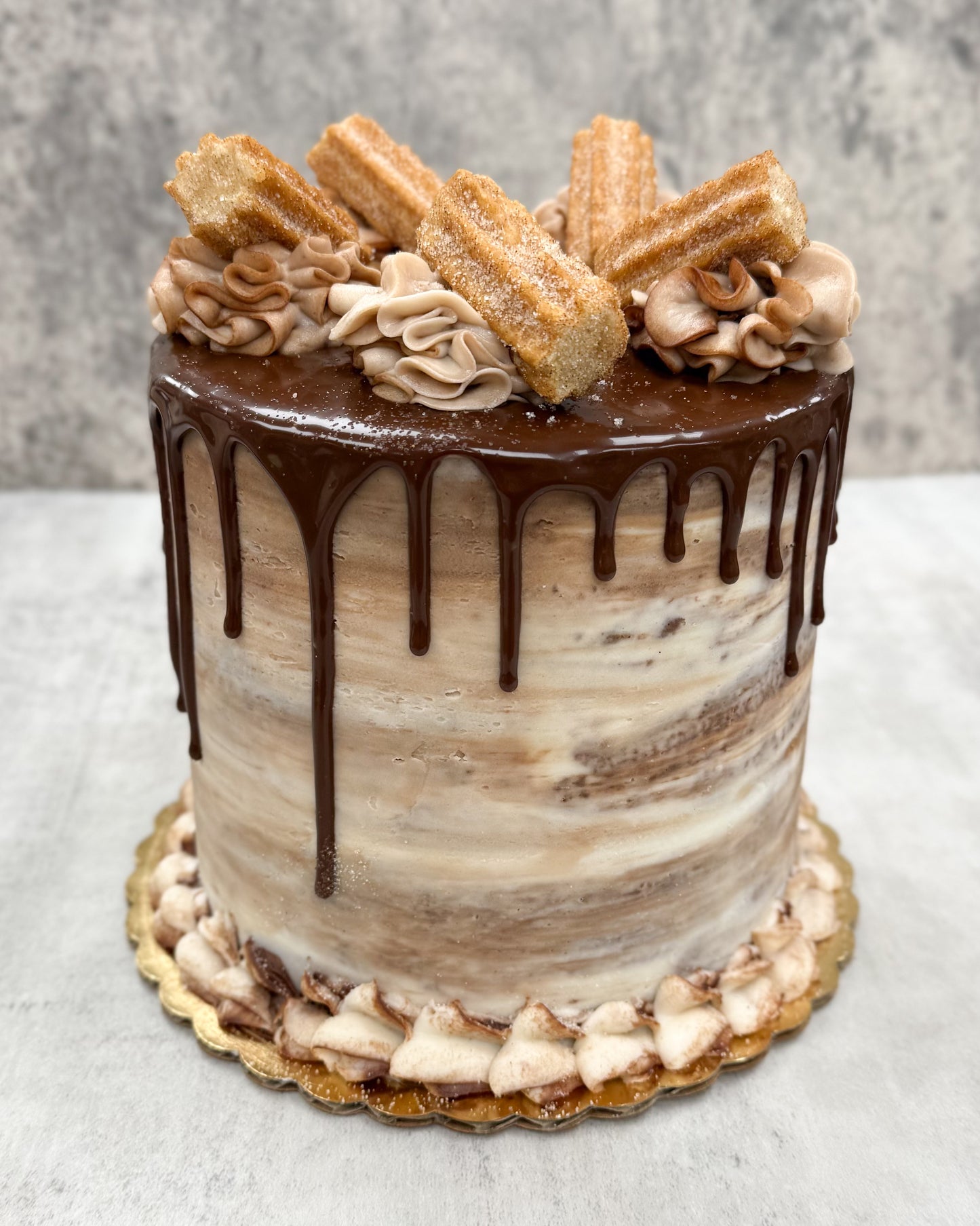 NUTELLA CHURRO CAKE