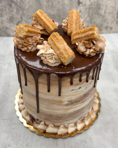 NUTELLA CHURRO CAKE