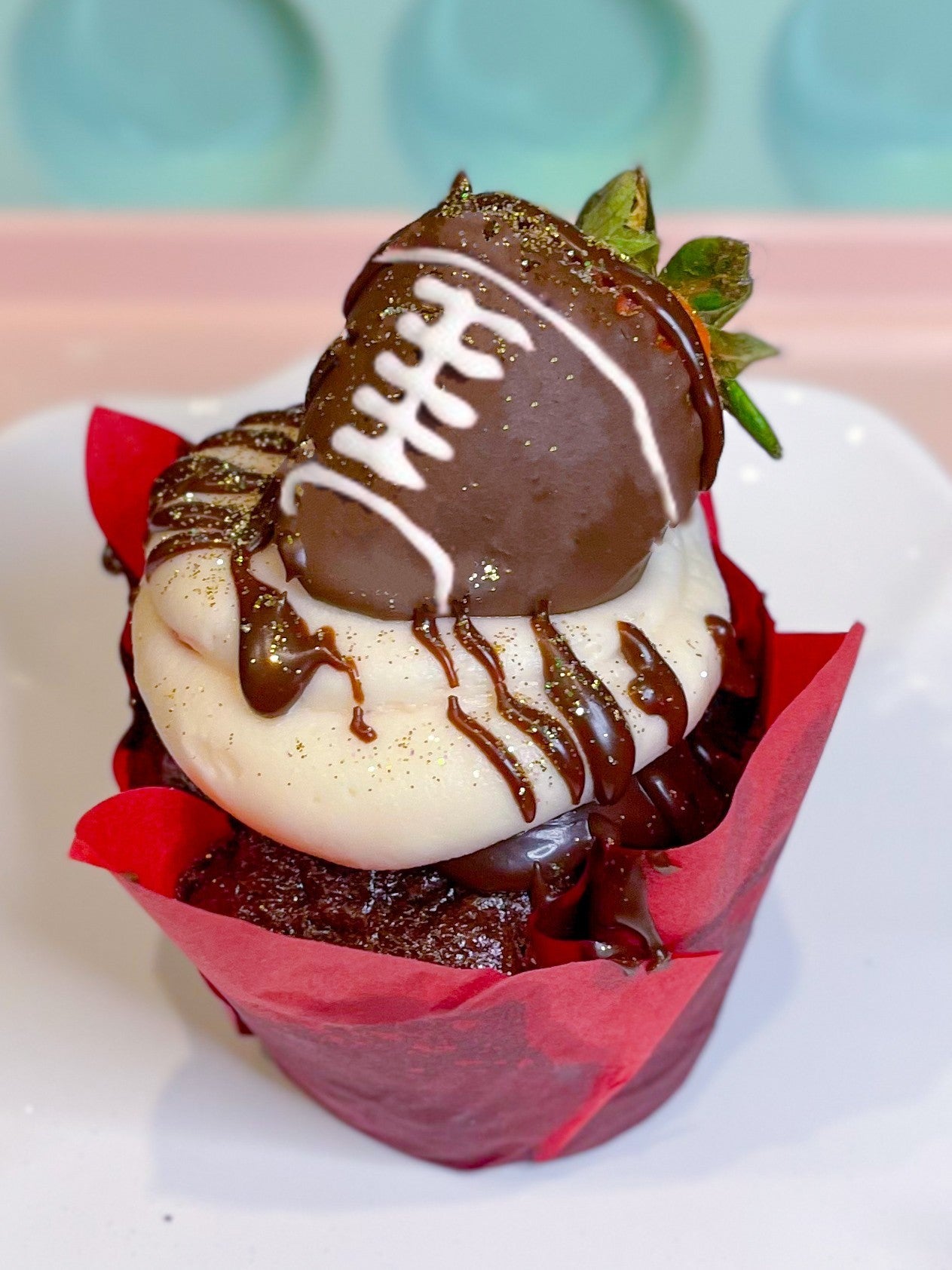 CHOCOLATE STRAWBERRY FOOTBALL❄️⚠️Feb 6th & 7th ONLY