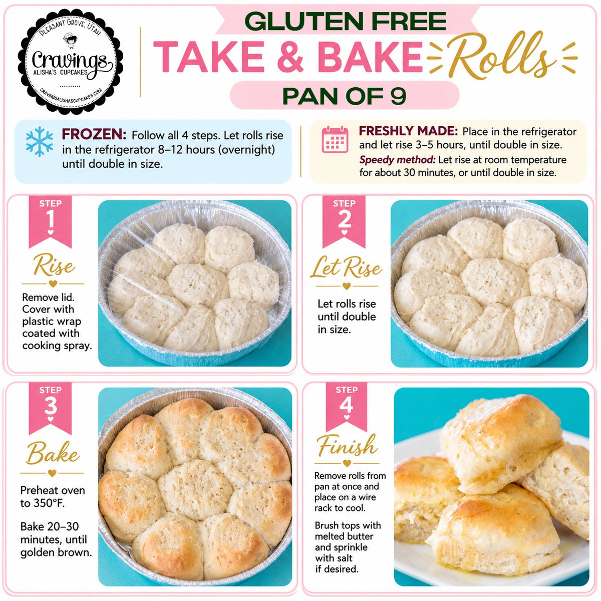 🟢 GF TAKE & BAKE ROLLS | ➡️Pick Up Now–Nov. 14