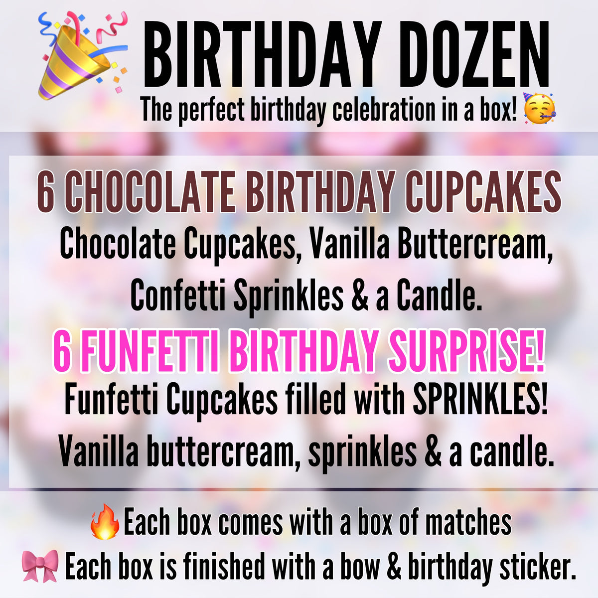 ⭐BIRTHDAY DOZEN ⚠️FUTURE DATE PICK-UP⚠️