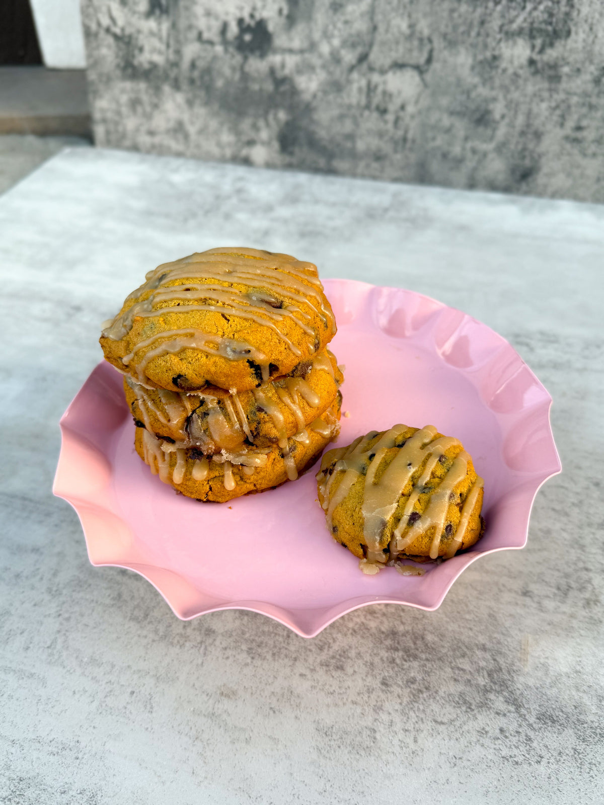 .CHOCOLATE CHIP PUMPKIN COOKIE w/ BROWN SUGAR GLAZE ⚠️FUTURE DATE PICK-UP⚠️