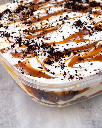 🔴CATERING: CARAMEL BROWNIE CHEESECAKE TRIFLE