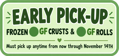 🟢 GF TAKE & BAKE ROLLS | ➡️Pick Up Now–Nov. 14