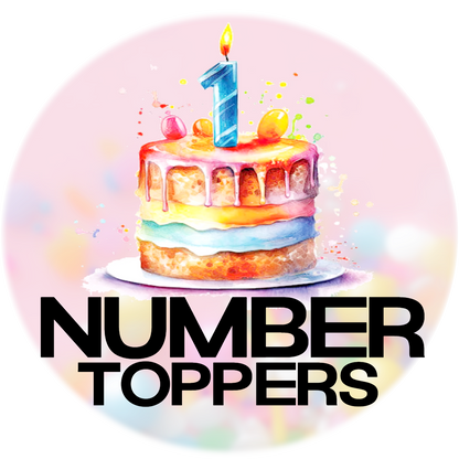 GOLD Number toppers