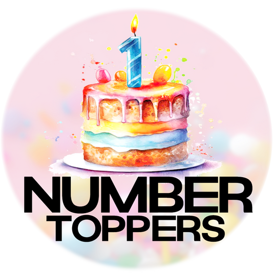 GOLD Number toppers