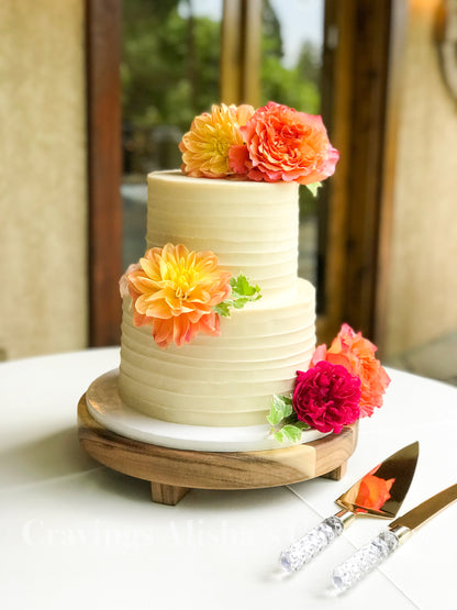 Textured Buttercream Wedding Cakes