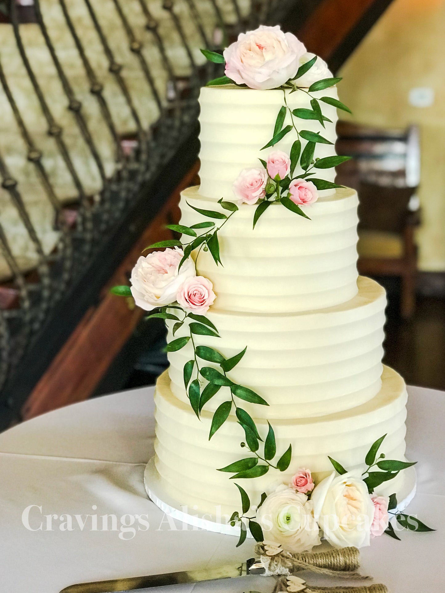 Textured Buttercream Wedding Cakes