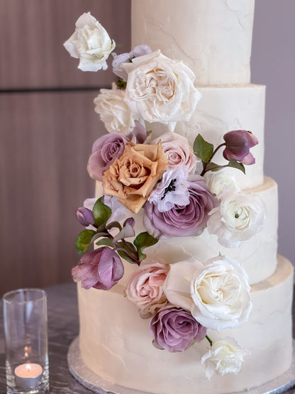 Textured Buttercream Wedding Cakes