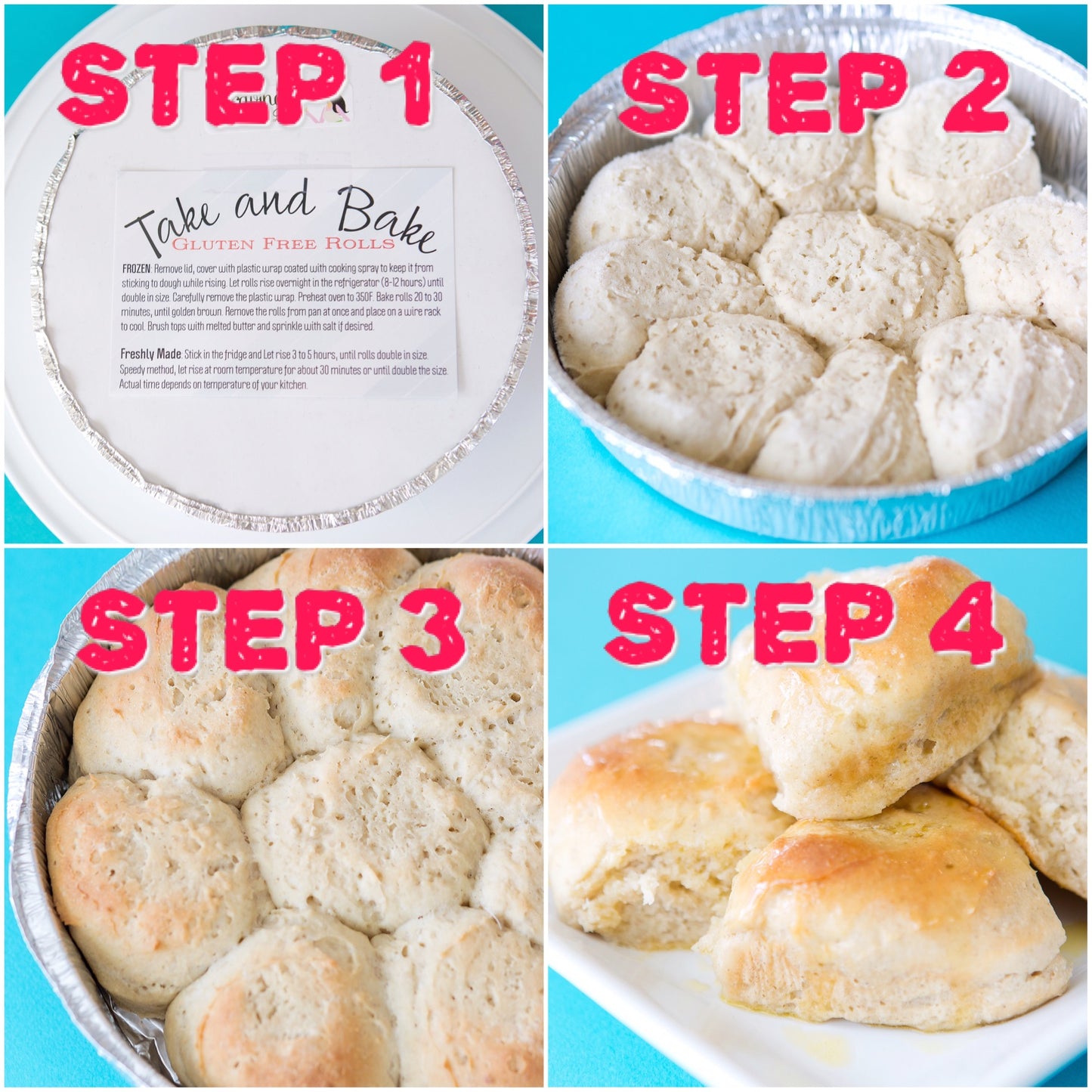 🟢GF TAKE & BAKE ROLLS❄️(Pan of 9)