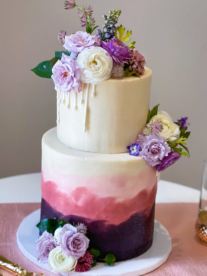 Colored Wedding Cake