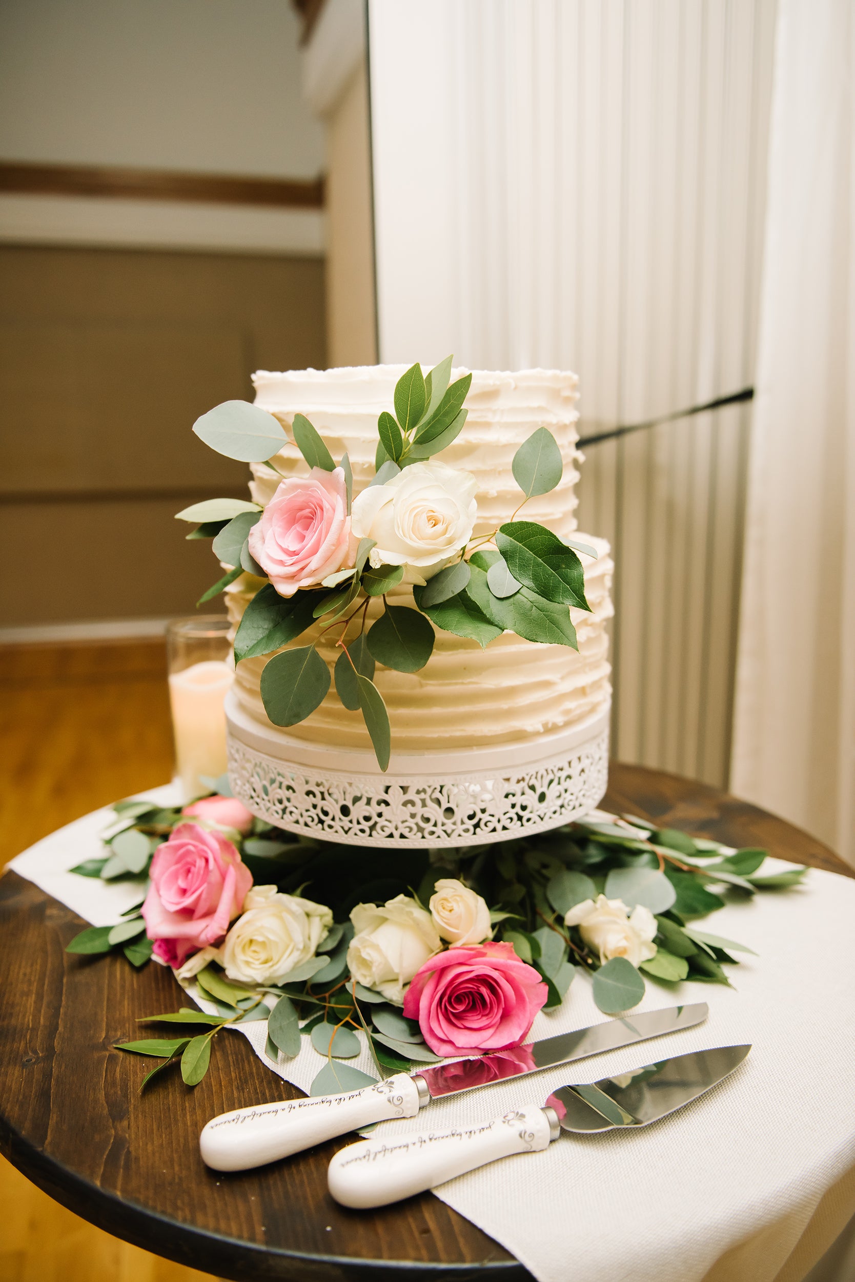 Textured Buttercream Wedding Cakes