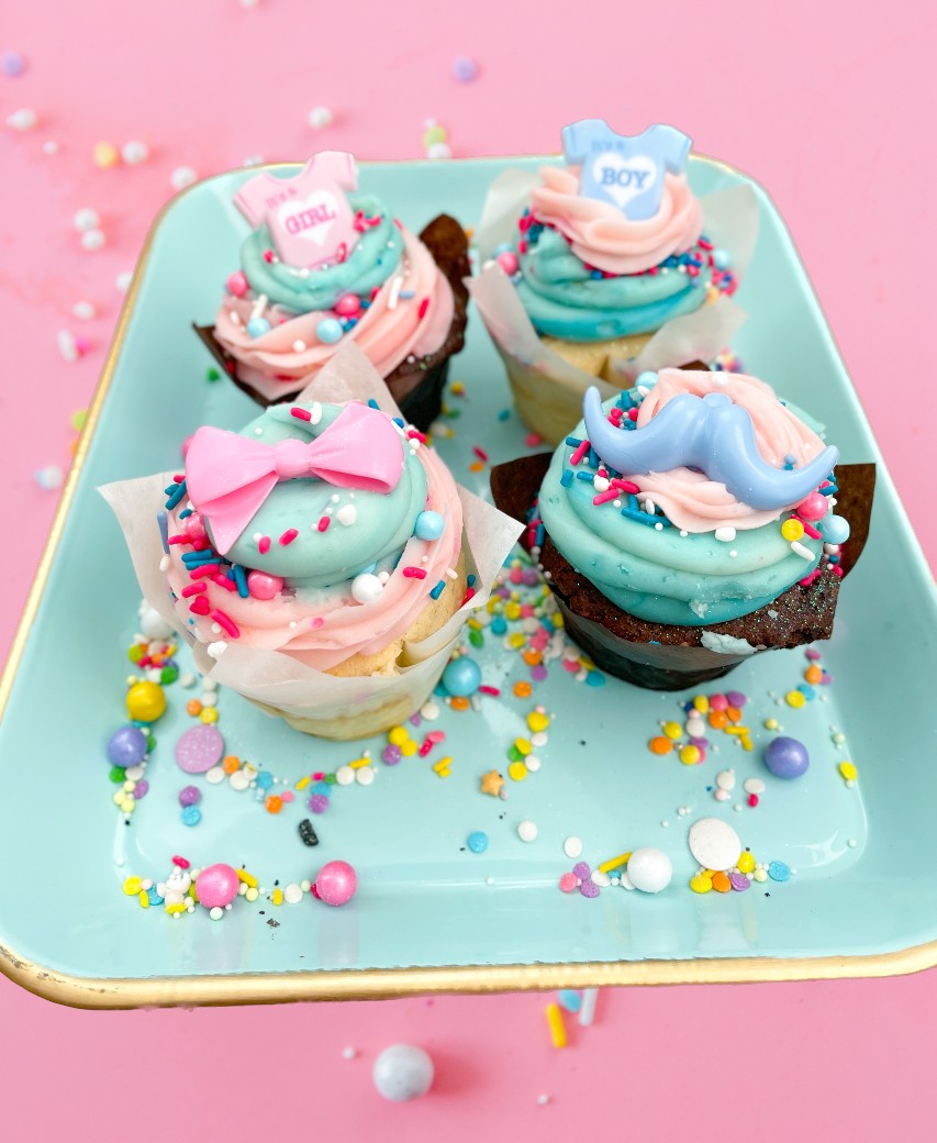 ⭐ 1 DZ GENDER REVEAL CUPCAKES