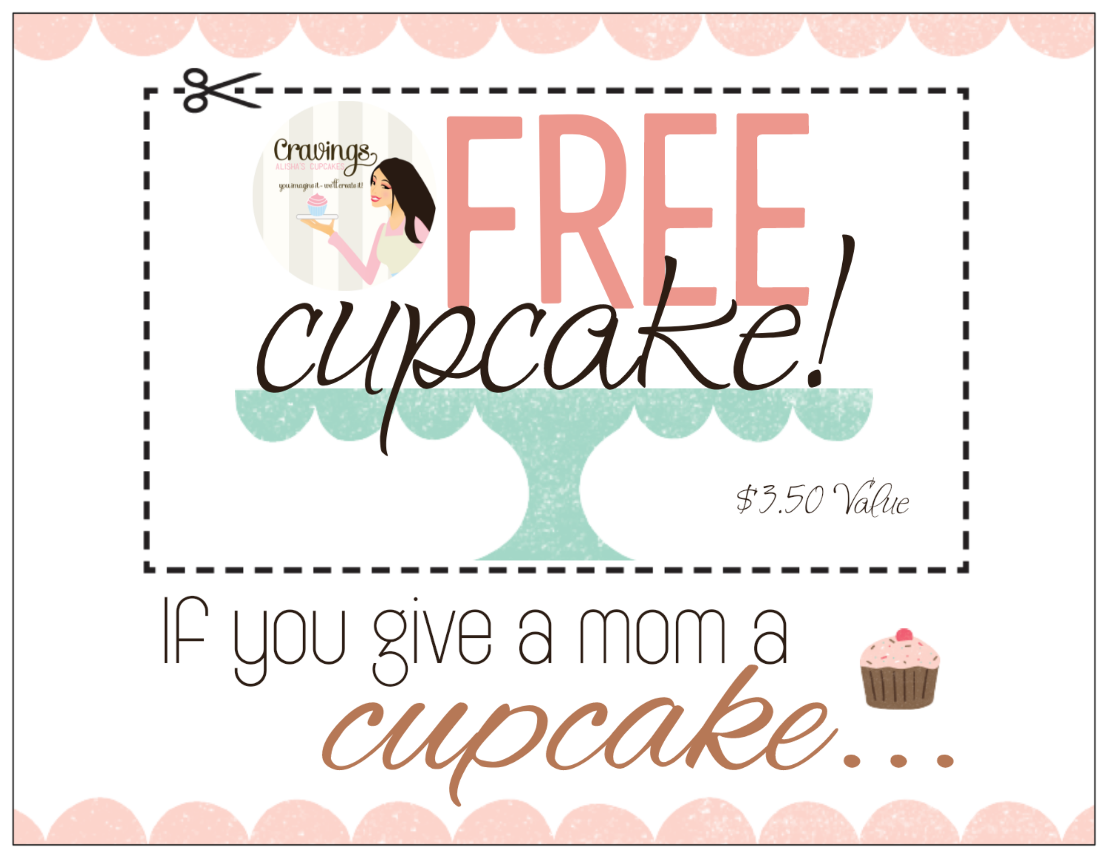 M🌸M FREE CUPCAKE CARD