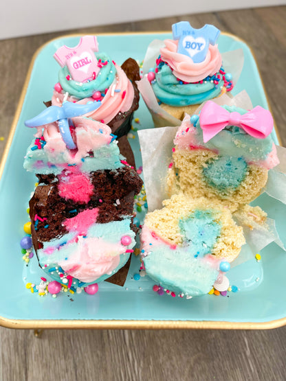 ⭐ 1 DZ GENDER REVEAL CUPCAKES