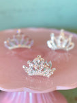 Princess Crown Comb Mini Tiara Hair Comb Shiny Rhinestone Tiara for Girls Hair Dectoration