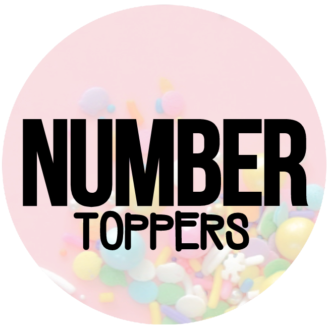 GOLD Number toppers