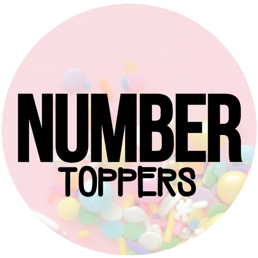 GOLD Number toppers