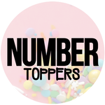 GOLD Number toppers